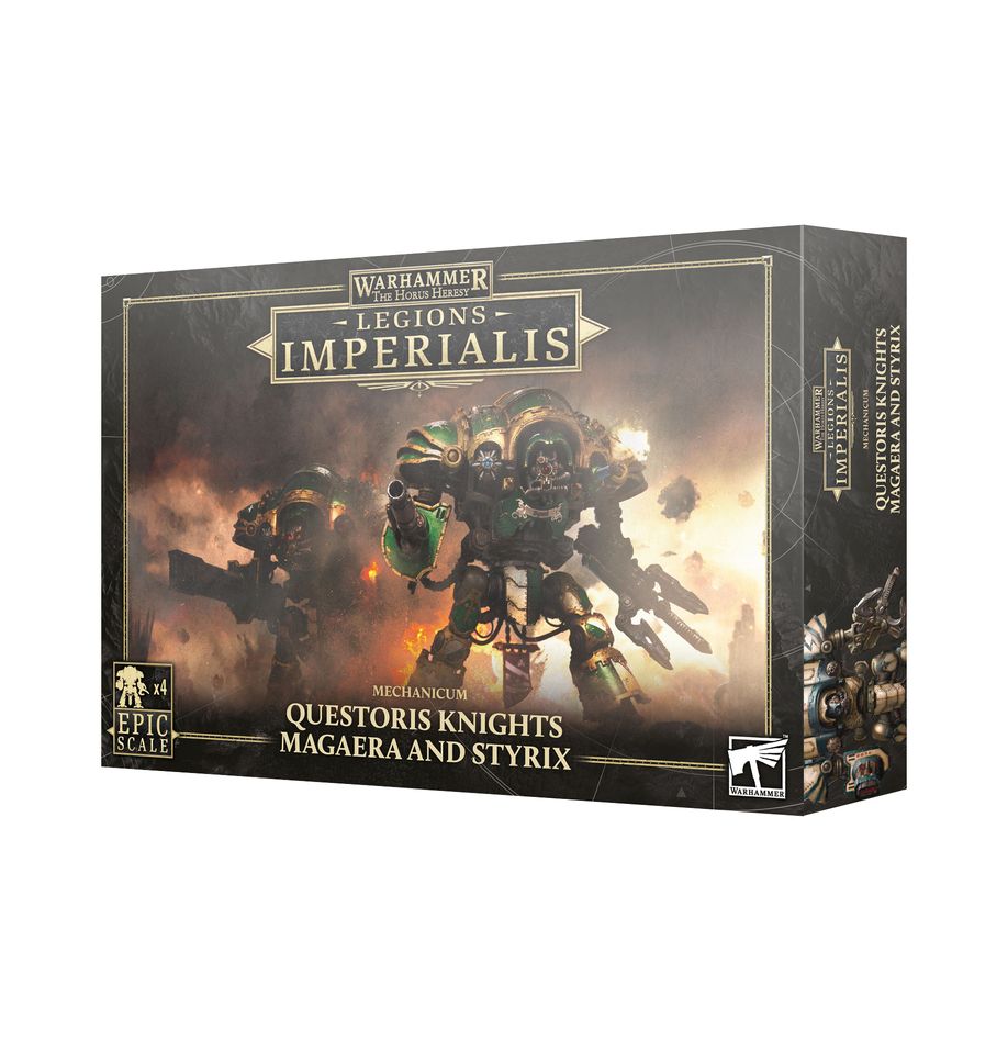 Warhammer: Legions Imperialis: Mechanicum Questoris Knights Magaera and Styrix