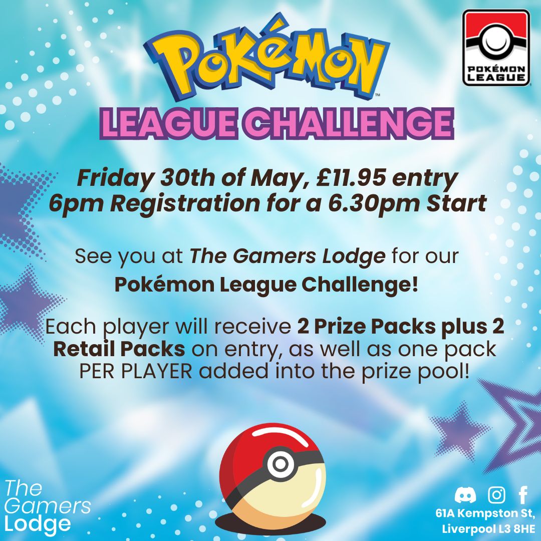 Pokémon Trading Card Game - Official Pokémon League Challenge! - Friday, 30th of May 2025