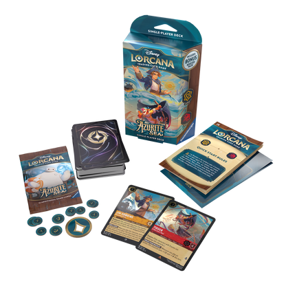 Disney Lorcana Trading Card Game - Azurite Sea - Starter Deck A - Set 6
