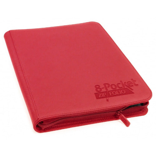 Ultimate Guard - 8 Pocket QuadRow ZipFolio XenoSkin - Red