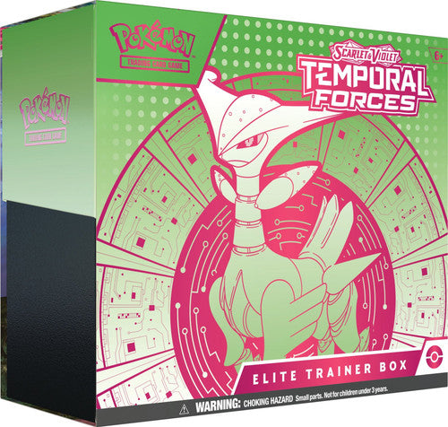 Pokémon TCG: Scarlet & Violet 5 - Temporal Forces - Elite Trainer Box: Walking Wake and Iron Leaves