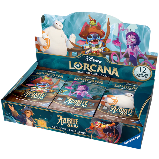 Disney Lorcana Trading Card Game - Azurite Sea - Booster Box (24 packs) - Set 6